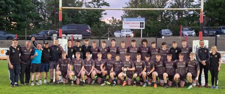 Winners - Crymych and Officials post-match